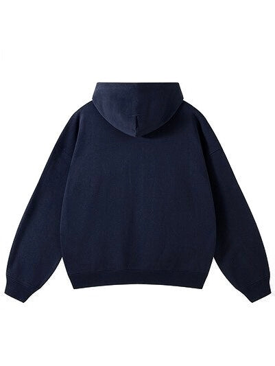 Grey Basic Boxy Hoodie