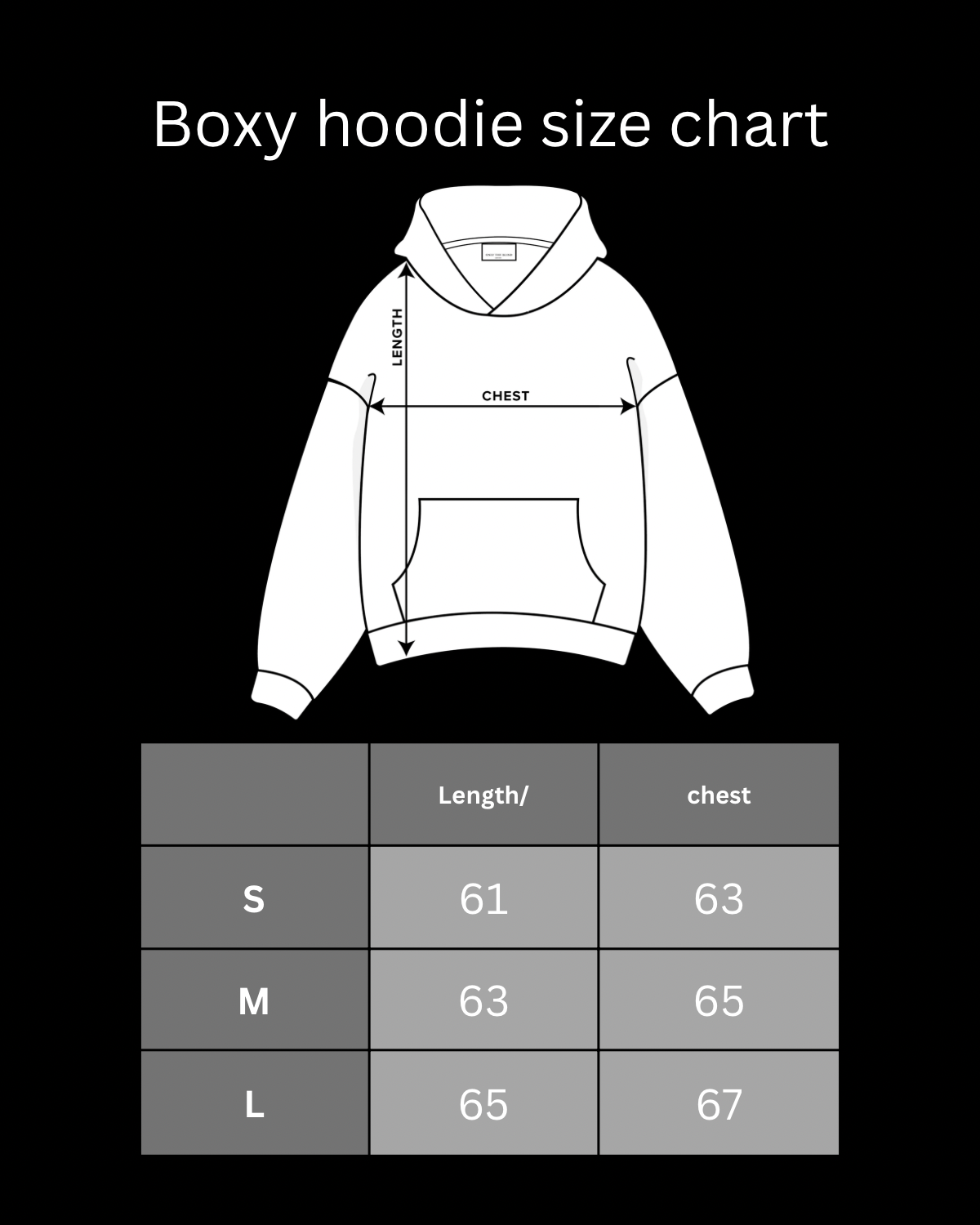 Grey Basic Boxy Hoodie