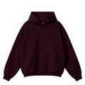 Burgandy Basic Boxy Hoodie