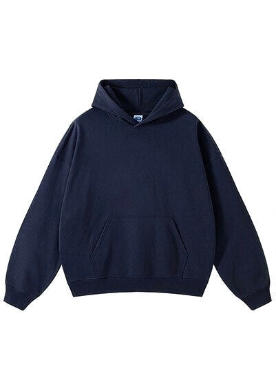 Grey Basic Boxy Hoodie